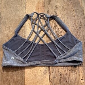lululemon athletica Charcoal Strappy Sports Bra